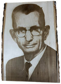 Custom Laser-Engraved Wooden Memorial Plaque - Personalized Photo Tribute